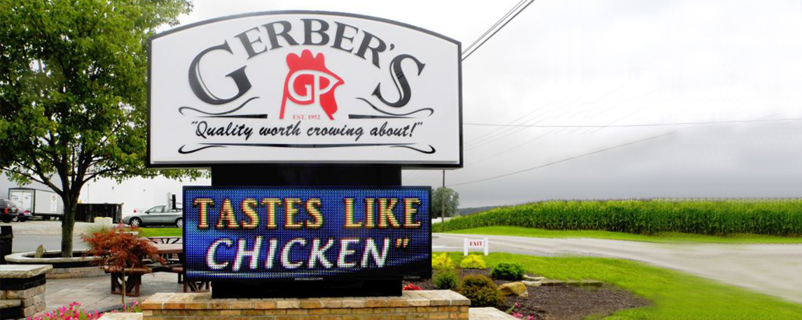 Gerber's Poultry - By Akers Signs